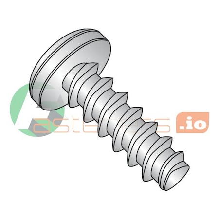 Thread Forming Screw, #4 X 5/8 In, Plain Stainless Steel Pan Head Phillips Drive, 5000 PK